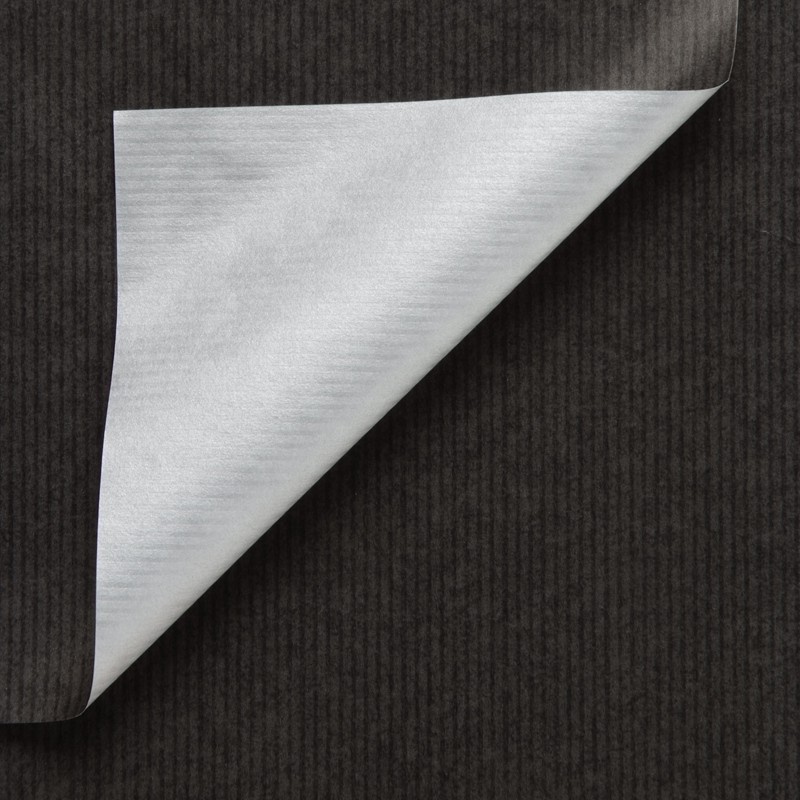 Isoleren Voorschrift Boos worden Inpakpapier - Effen - Zwart en zilver (Nr. 994) - 30 cm | Paco Verpakkingen