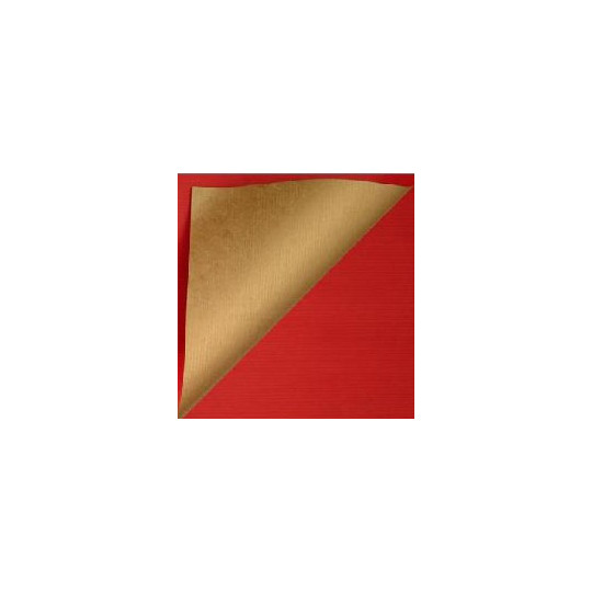 optocht trechter Overstijgen Inpakpapier - Effen - Glossy - Rood en goud (Nr. 995) - 50 cm | Paco  Verpakkingen