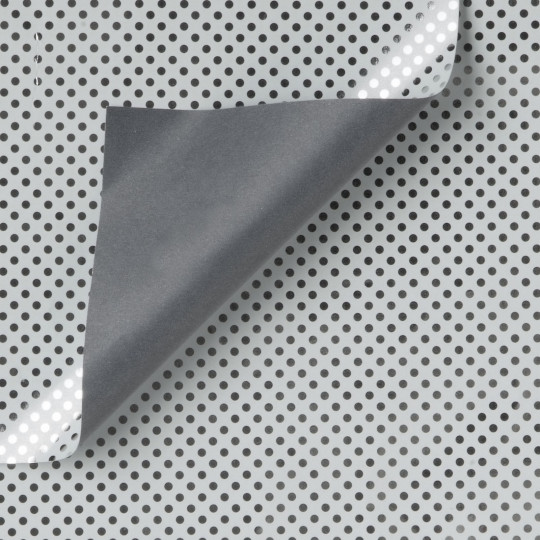 Omgaan veiligheid zelfmoord Inpakpapier - Stippen - Zilver op grijs (Nr. Zp948) - 50 cm | Paco  Verpakkingen